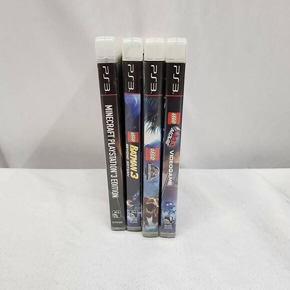 Sony PS3 Lot Of 4 LEGO Jurassic World, Batman, Lego Movie, Minecraft Untested - Picture 3 of 4